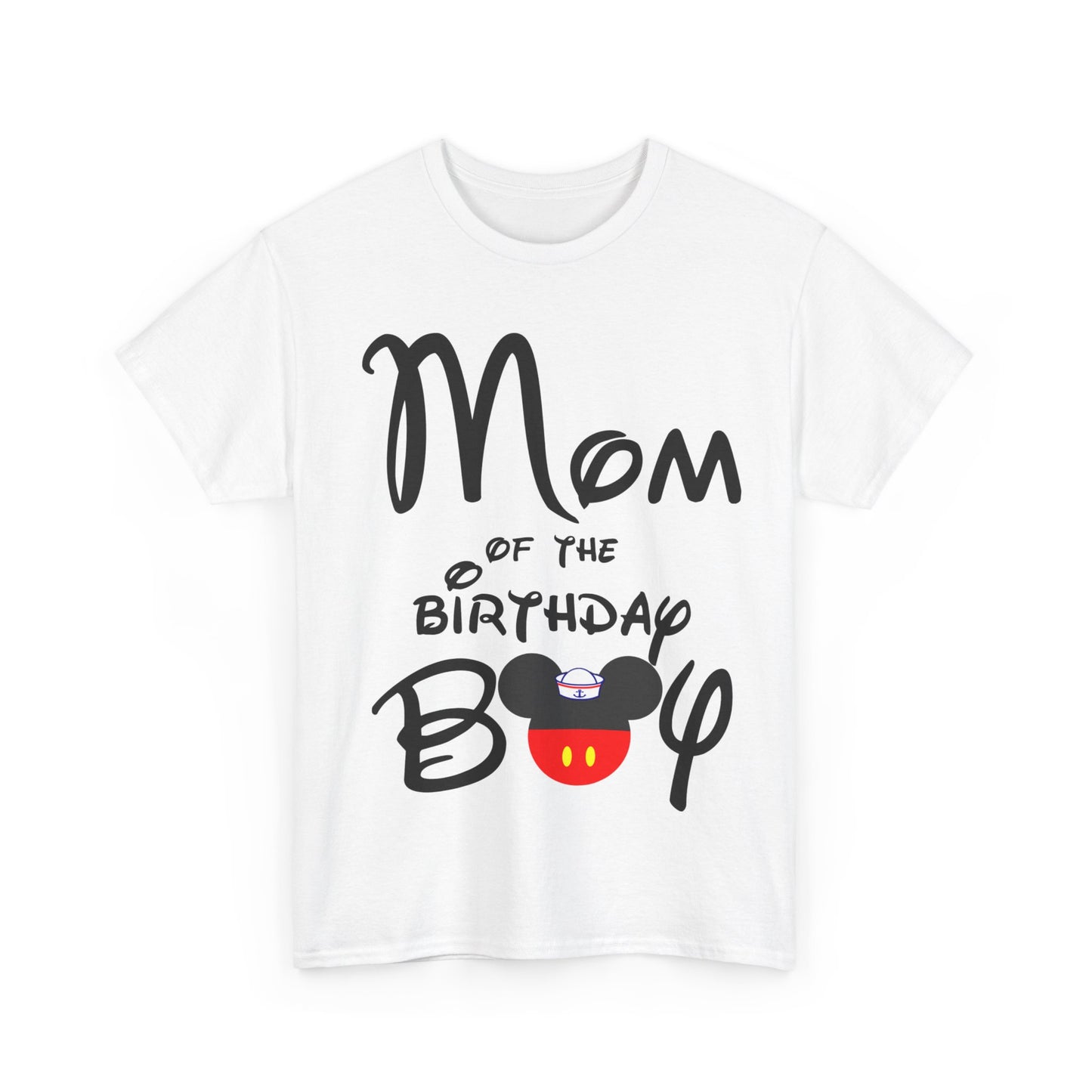 Mom of bday boy Unisex Heavy Cotton Tee