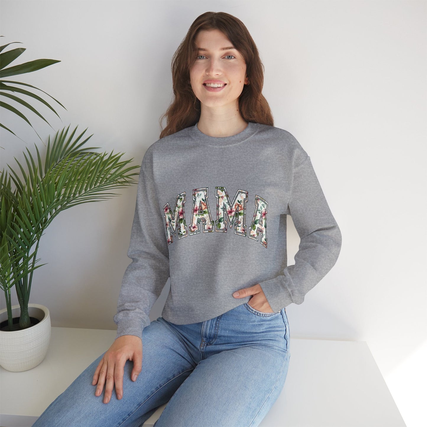 Mama Floral Women's Crewneck Sweatshirt