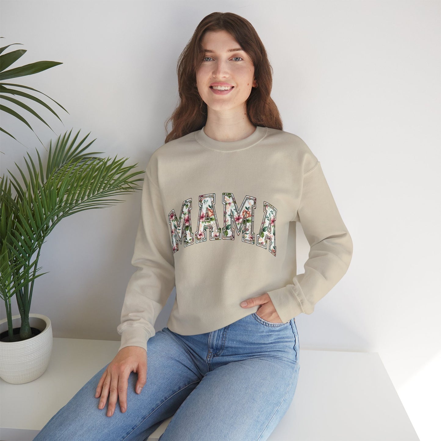 Mama Floral Women's Crewneck Sweatshirt