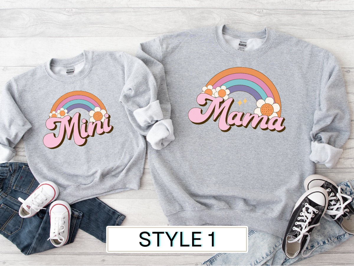 Mommy and Me Matching Crewneck Sweatshirt, Mommy and Mini, Matching Mommy and Son Sweater, Mommy & Daughter Sweater, Mothers Day Gift