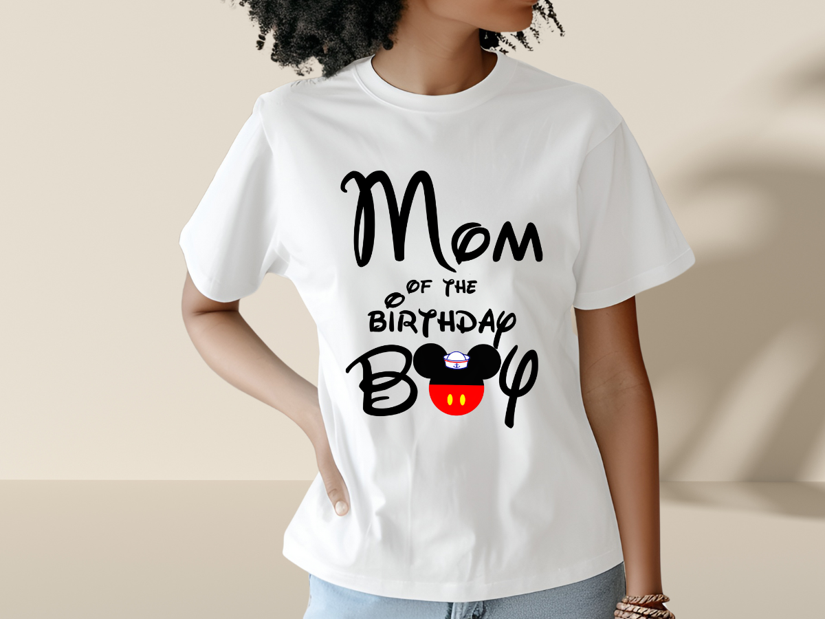 Custom Mom of the Birthday Boy T-Shirt