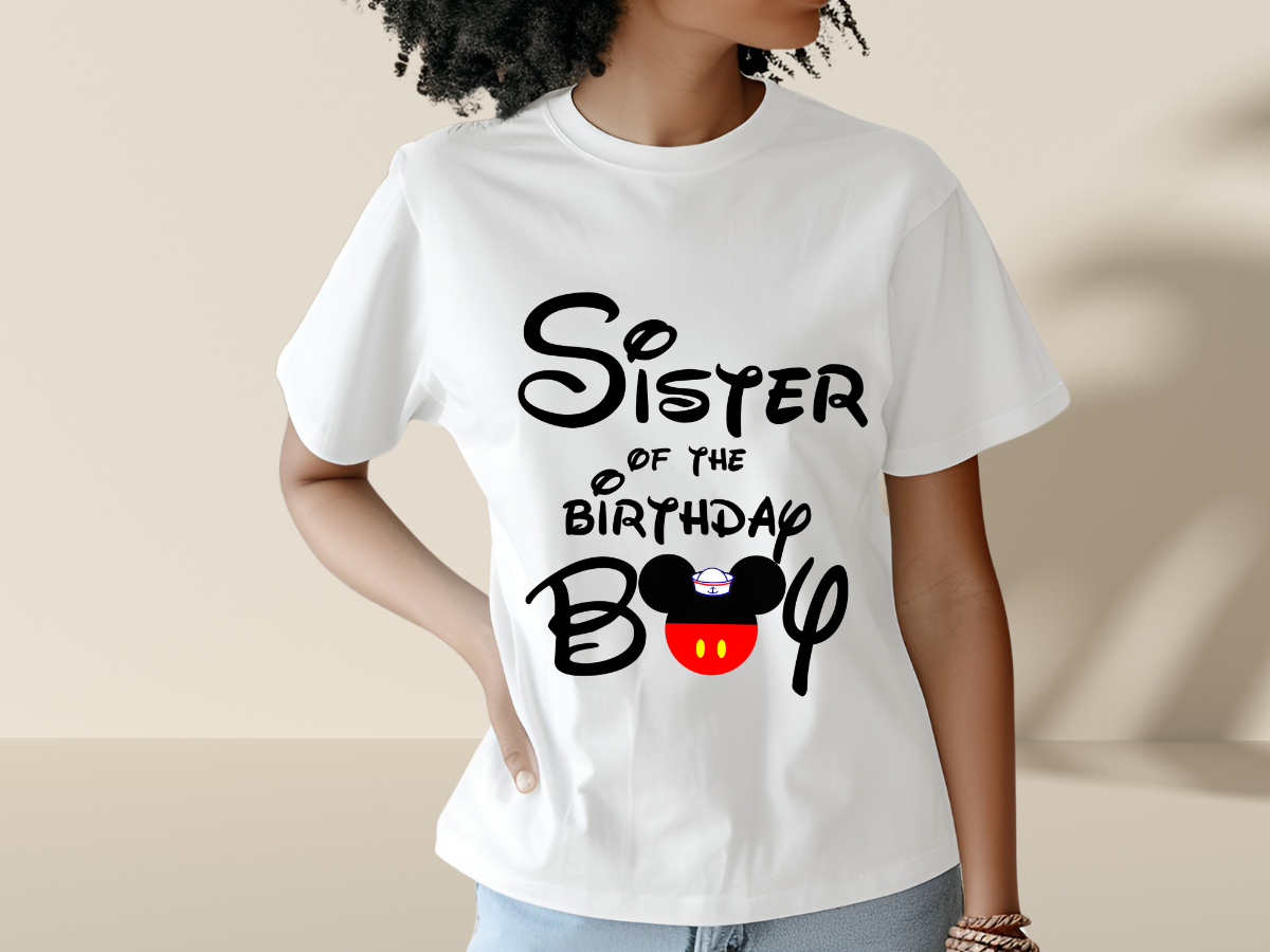 Custom Sister of the Birthday Boy T-Shirt