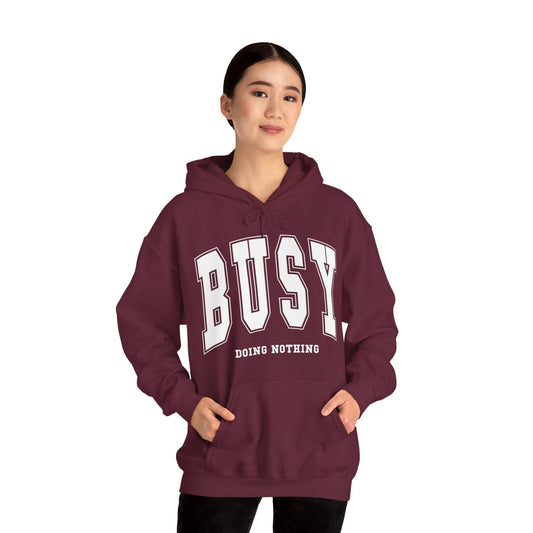 Busy Doing Nothing Unisex Hooded Sweatshirt, Gift for her, Gift for him, Birthday Gift