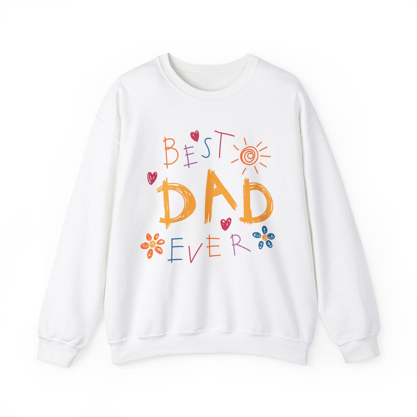 Best Dad Ever, Unisex Heavy Blend™ Crewneck Men's Sweatshirt