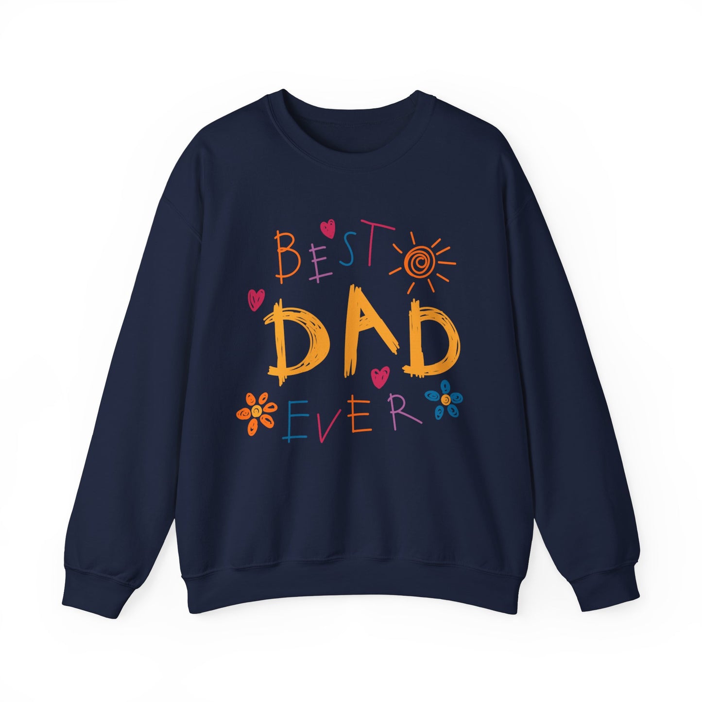 Best Dad Ever, Unisex Heavy Blend™ Crewneck Men's Sweatshirt