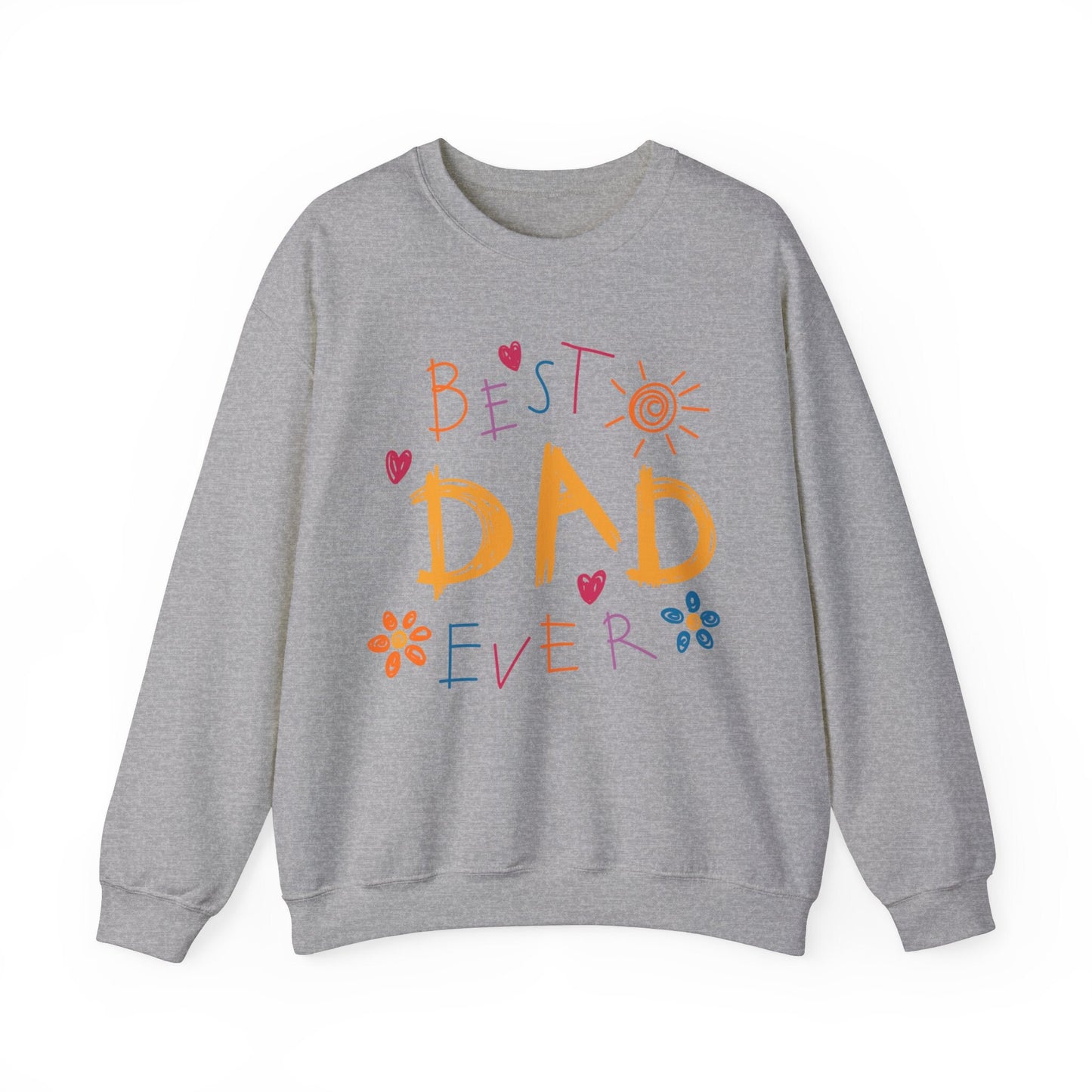 Best Dad Ever, Unisex Heavy Blend™ Crewneck Men's Sweatshirt