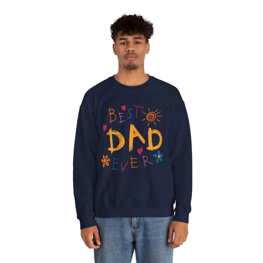 Best Dad Ever, Unisex Heavy Blend™ Crewneck Men's Sweatshirt