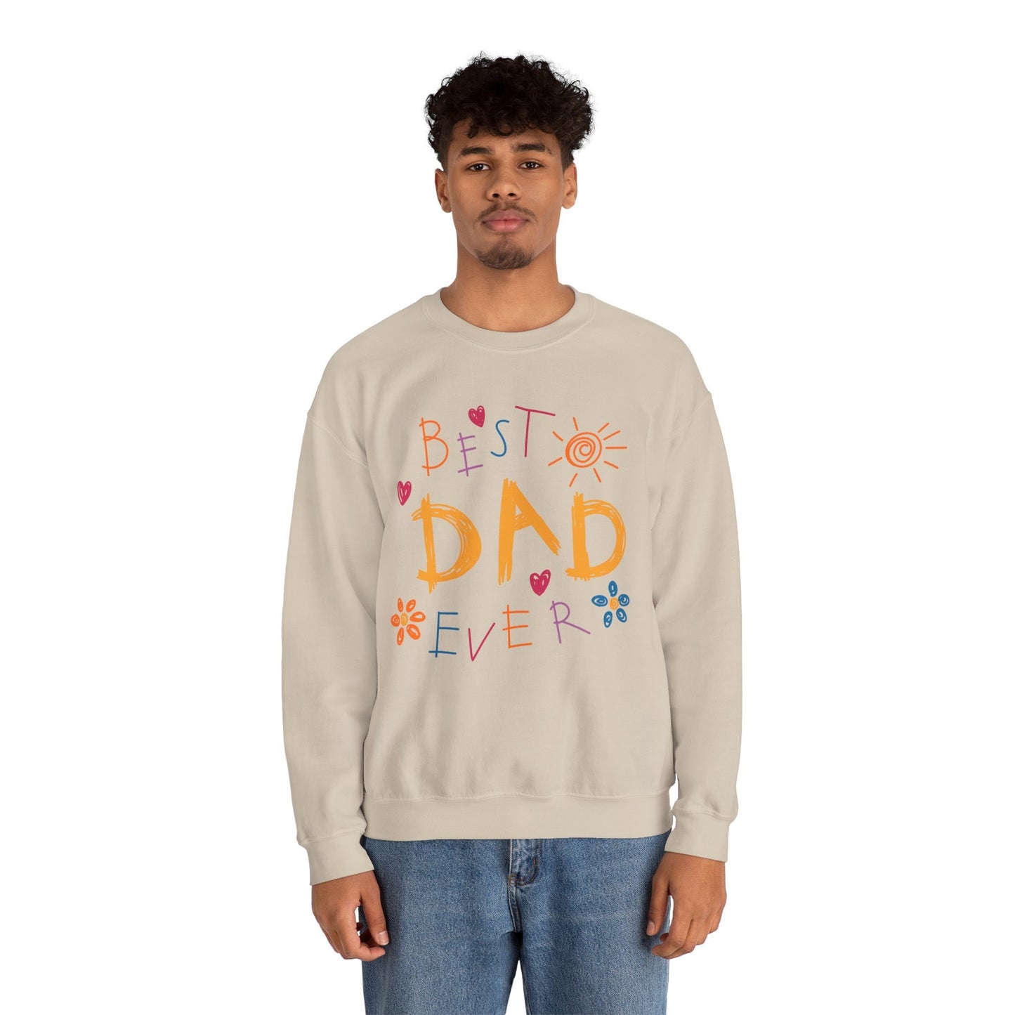 Best Dad Ever, Unisex Heavy Blend™ Crewneck Men's Sweatshirt